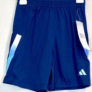 adidas Boy's Bold 3-Stripes Shorts (Toddler/Little Kids) Navy 5 Little Kids